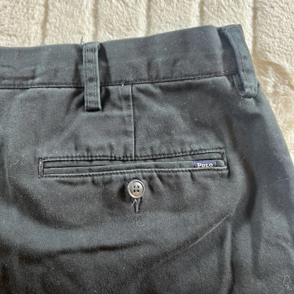 Polo Ralph Lauren Mens Classic Fit Chino Pants Black 38/33